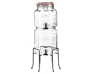 Kilner Stackable 2L 3L Drinks Dispenser Water Beverage Drink Jar w Stand Clear