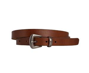 Loop Leather Co 20mm Vintage Leather Belt - Brown