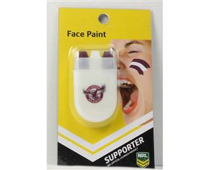 Manly Sea Eagles NRL Face Paint * Team Stripes