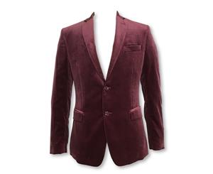 Men's Versace Collection Structured Jacket In Bordeaux
