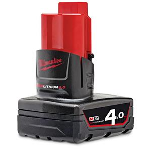 Milwaukee 12V 4.0Ah Red Lithium-Ion Battery M12B4