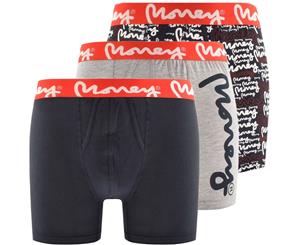 Money Clothing Men'sMoney Limpopo 3 Pack Boxer Shorts Multicoloured