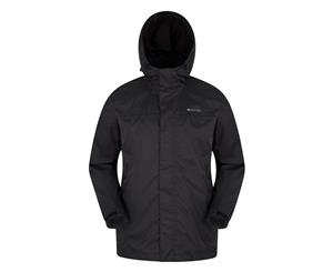 Mountain Warehouse Mens Jacket Lightweight and Stylish with Fully Taped Seams - Black