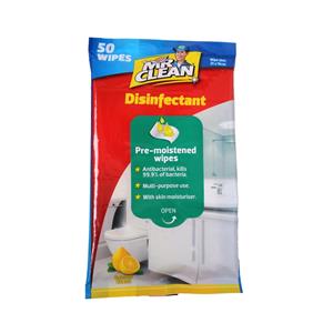 Mr Clean Antibacterial Disinfectant Wipes - 50 Pack