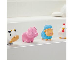 Munchkin Toddler Squirtin Bath Toy Barnyard Friends Multi 4 Pack