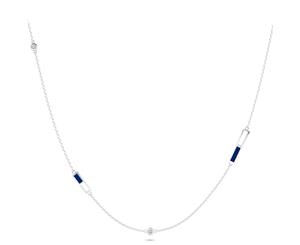 NHL Diamond Pendant Necklace For Women In Sterling Silver Design by BIXLER - Sterling Silver