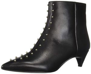 Nine West Women's ZYRANNIA Leather Ankle Boot Black 8.5 M US