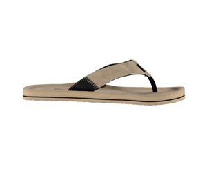 O'Neill Mens Chad Flip Flops Toe Post Leather Strap - Multi