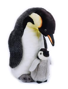 PENGUIN WITH BABY 35CM