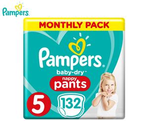 Pampers Baby-Dry Walker Size 5 12-17kg Nappy Pants 132-Pack