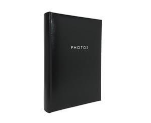 Photo Album Slip In Glamour Black - 300 x 4x6" (10x15cm) Photo Capacity - Twin Pack (2 Albums)