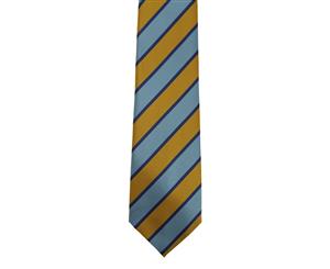 Premier Tie - Mens Wide Stripes Work Tie (Sky/Gold) - RW1144