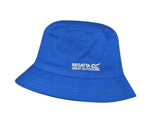 Regatta Boys & Girls Coolweave Cotton Canvas Crow Summer Sun Hat - SkyDiver Blu