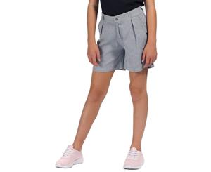 Regatta Kids Damita Vintage Look Shorts (Blue/Ticking Stripe) - RG4210