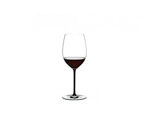 Riedel Fatto A Mano Cabernet/Merlot Wine Glass with Black Stem