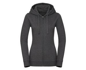 Russell Womens/Ladies Authentic Zipped Hoodie (Charcoal Melange) - BC4620