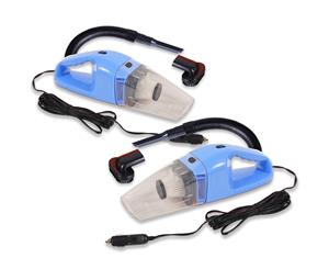 SOGA 2x 120W Portable Handheld Vacuum Cleaner Car Boat Vans Blue