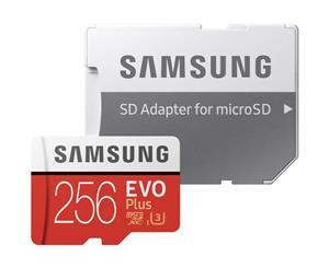 Samsung 256GB EVO Plus UHS-I Micro SDXC Memory Card with SD Adapter MB-MC256GA