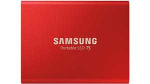 Samsung T5 USB3.1 Type-C 500GB Portable SSD - Red