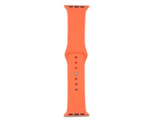 Silicone Sport Band For Apple Watch - Spicy Orange