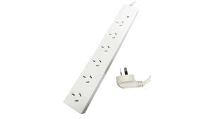 Smart Power Strip 6 Outlet Powerboard - White