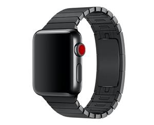 Stainless Steel Link Bracelet For Apple Watch - Space Black