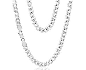 Sterling Silver 55cm 200 Gauge Bevelled Curb Chain
