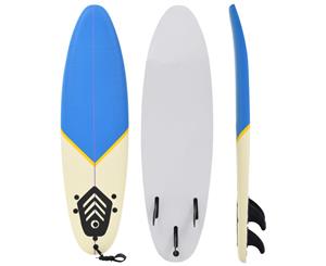 Surfboard XPE for Kids Adults 170cm Blue and Cream Lightweight Board