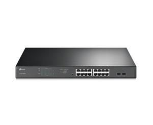 TP-Link TL-SG1218MPE 16-Port Gigabit Easy Smart PoE+ Switch with 2 x SFP 16-Port PoE+ (Max 192W) Rackmount Kit Included