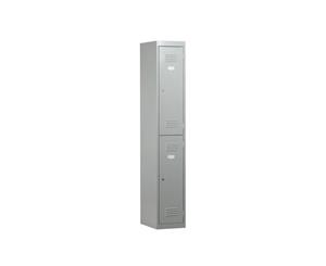 Tall Two Door Locker Office / School 300W - silver