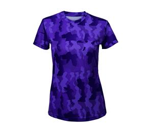 Tri Dri Womens/Ladies Hexoflage Performance Short Sleeve T-Shirt (Camo Purple) - RW5572