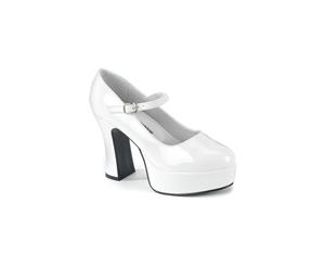 White Mary Jane High Heels Adult Shoes