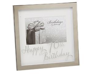 Widdop Birthdays By Juliana Happy 70Th Birthday Mirror Print Box Frame (Silver) - SG13809
