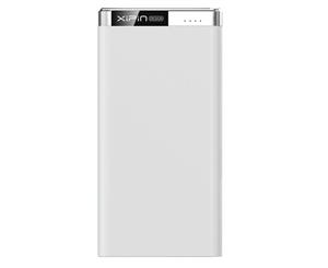 Xipin 20000mAh White Power Bank 5V2A Dual USB Output Powerbank Rubber-coat Housing and LED Display T19