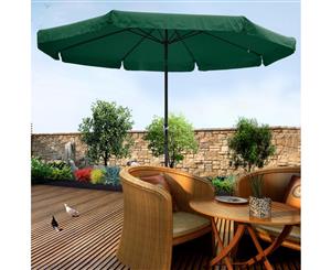 Yescom 3m Outdoor Patio Umbrella w/ Valance Tilt Crank Shade Parasol Market Cafe Green
