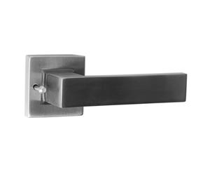 Zara Door Lever Handle Kit - with Privacy Button - Solid Stainless Steel