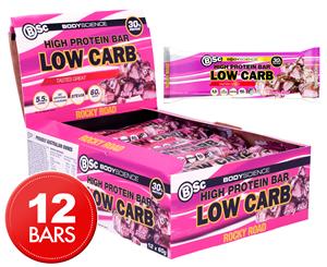 12 x BSc High Protein Low Carb Bar Rocky Road 60g