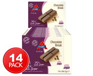 14 x Atkins Endulge Chocolate Break Bars 3pk