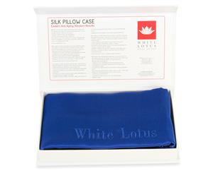 19 Momme Pure Silk Pillowcase - Reduces Wrinkles and Hair Loss - Navy Blue