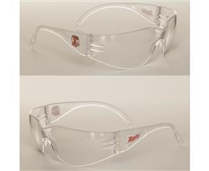 2 x Sydney Roosters NRL Safety Eyewear Glasses Work Protect CLEAR