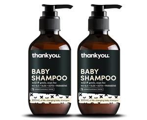 2 x Thankyou. Baby Shampoo 300mL