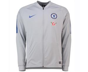 2018-2019 Chelsea Nike Squad Track Jacket (Wolf Grey)