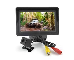4.3" Monitor CMOS Reversing Camera Rearview Night Vision Track Moving Guidelines