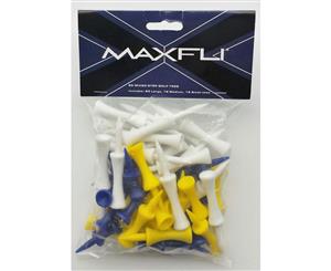 50PC Maxfli Regular Mixed/Assorted Plastic Golf Tees Sport/Holder/Stand for Ball