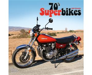 70's Superbikes 2020 Wall Calendar - Closed Size  30 x 30 cm (12 x 12 Inches)