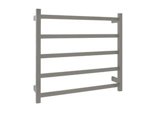 AGUZZO EZY FIT Dual Wired Flat Tube Heated Towel Rail 75 x 70cm - Polished Stainless Steel