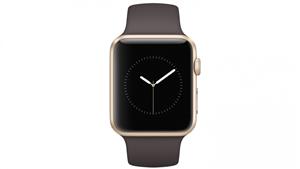 Apple Watch Series 1 - 42mm Gold Aluminium Case with Cocoa Sport Band
