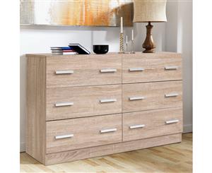 Artiss 6 Chest of Drawers Cabinet Dresser Table Tallboy Lowboy Storage Wood