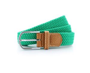 Asquith & Fox Mens Woven Braid Stretch Belt (Kelly) - RW4913