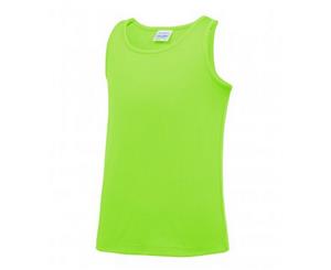 Awdis Childrens/Kids Just Cool Sleeveless Vest Top (Electric Green) - PC2406